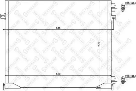 STELLOX 1045635SX Радиатор кондиционера Renault Trafic VI 2.0i 16V 06>