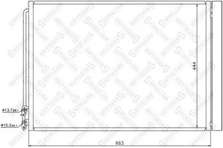 STELLOX 1045647SX Радиатор кондиционера BMW F01F02F07F10 09>