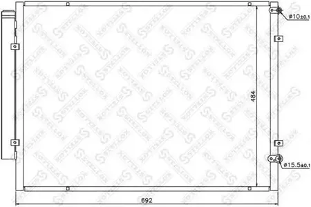 STELLOX 1045652SX Радиатор кондиционера