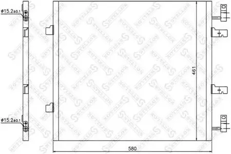 STELLOX 1045666SX Радиатор кондиционера Renault Trafic 2.0DCi 06-08
