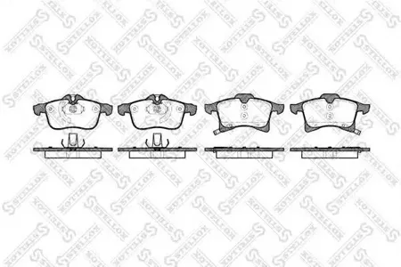 STELLOX 1047002SX Колодки торм.передние =1036 02 Opel Meriva 1.4-1.7DTi 03>