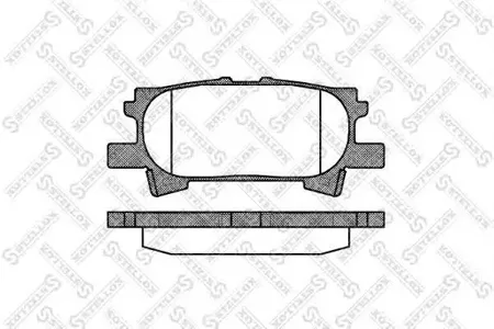 STELLOX 1051000SX Колодки торм.задние =1040 00=FDB1731=D2250-01 [0446648040] Lexus RX 300 03>