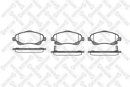STELLOX 1057002SX Колодки торм.передние =1046 02=D2233M-01 [0446505130] Toyota Avensis 1.6i-2.4D4-D 03>