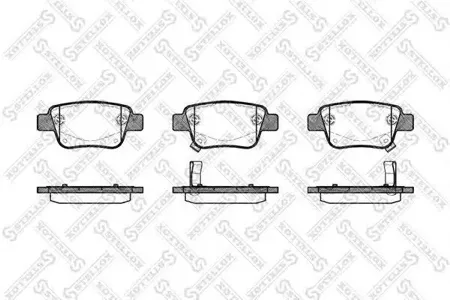 STELLOX 1058002SX Колодки торм.задние =1047 02=D2239M-01 [0446605010] Toyota Avensis 1.6i-2.4 D-4D 03>