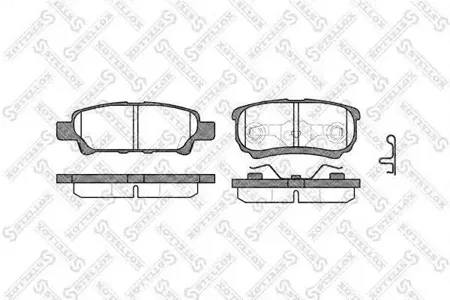STELLOX 1062002SX Колодки торм.задние . Mitsubishi Outlander 2.0MPi2.4i 03>