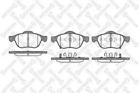 STELLOX 1065002SX Колодки торм.передние =1054 02=D2236M-01 [0446505090] Toyota Avensis 1.6-2.0 D-4D 00-03