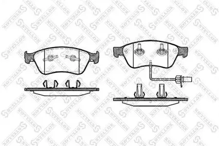STELLOX 1067002SX Колодки торм.передние =1056 02 Audi A8 3.0-4.0DT 02> Disc 323x30