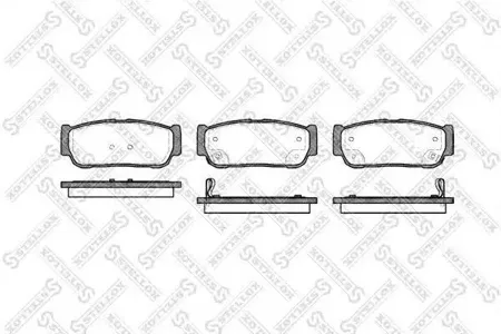 STELLOX 1074002SX Колодки торм.задние =1063 02 Ssansyong Kyron 2.0DiRodius 2.7Di 05>