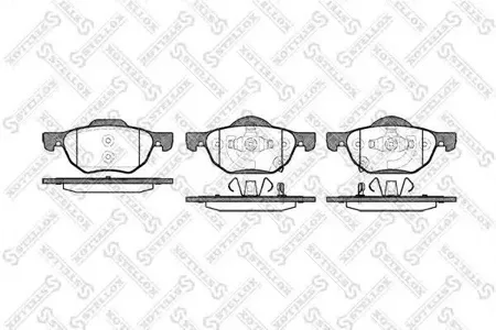 STELLOX 1079002SX Колодки торм.передние Honda Accord all 03>