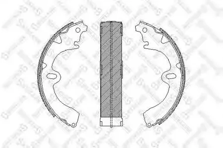 STELLOX 108100SX Колодки торм.барабанные =4097.00=K2285-01=392SBS=FSB208 Toyota Carina IIE 1.6-2.0D 83-98