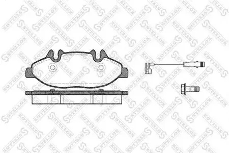 STELLOX 1120002SX Колодки торм.передние =1109 02 Mercedes Viano W639 3.22.2CDi 03>
