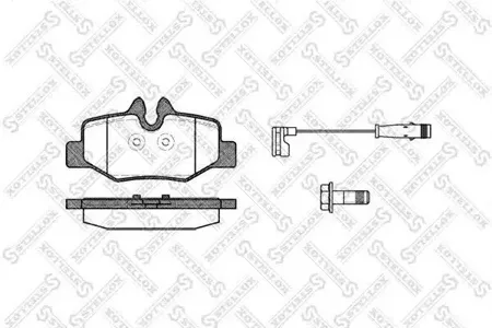 STELLOX 1121002SX Колодки торм.задние =1110 02 Mercedes W639 Viano 3.03.22.2i 03>