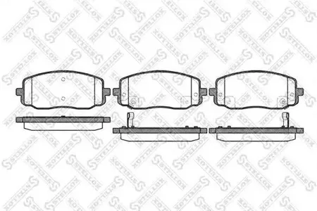 STELLOX 1144002SX Колодки торм.передние =1133 02=D11154M-01=FDB1783 [5810107A10] Kia Picanto 1.01.1D 04>