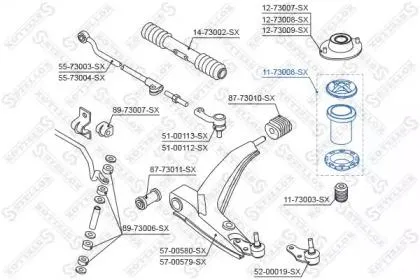 STELLOX 1173008SX Пыльник амортизатора