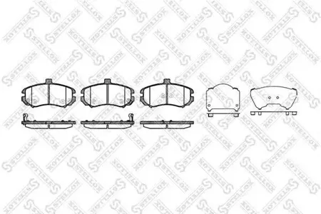 STELLOX 1205002SX Колодки торм.передние =1194 02 Hyundai Elantra XD 1.62.02.0CRDi 03>