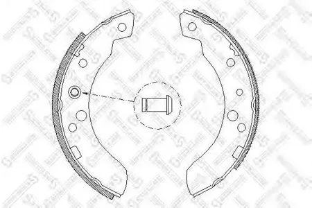 STELLOX 122100SX Колодки торм.барабанные =4111.00=440SBS=361419B=FSB394 Ford Transit 80-120 85-91
