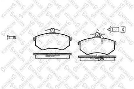 STELLOX 145012SX Колодки торм.передние =134 12=571864B=FDB853 Audi 80 1.8i-1.9TD 86-91 &Quattro