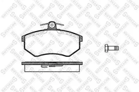 STELLOX 145040SX Колодки торм.передние Audi 80 1.6-2.0i 91-95, VW Passat 1.6-1.9D 89