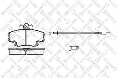 STELLOX 152002SX Колодки торм.передние Renault R19 88-96 Espace 84-92 Megane 1.4-1.9TD 99-02