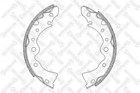 STELLOX 155100SX Колодки торм.барабанные =4144.00=465SBS=K1167-01 Nissan Bluebird 2.0D 84-90