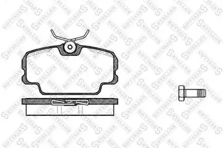 STELLOX 156010SX Колодки торм.передние =145 10=FDB320=571559B BMW E30 1.6i-2.4TD 82-94