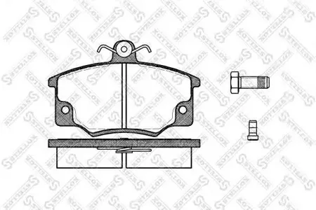 STELLOX 157014SX Колодки торм.передние =146 14=FDB370 Fiat Tempra 1.4i-1.9DTD 89-96