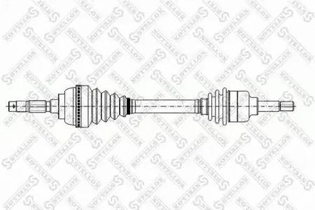 STELLOX 1581009SX привод левый 655mm, 21659 Peugeot 306 1.11.4 93>