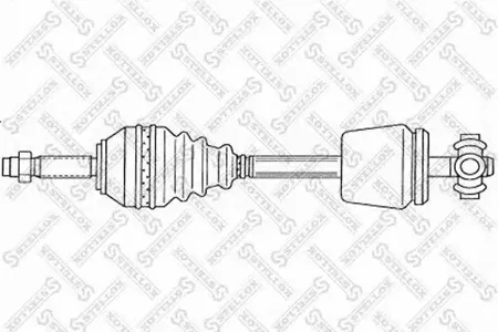 STELLOX 1581766SX привод левый 681mm, 24161 Dacia Logan 1.4-1.6i 04>