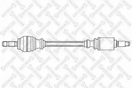 STELLOX 1581771SX привод передний левый 588 mm, 24148 BMW E53 all 01>