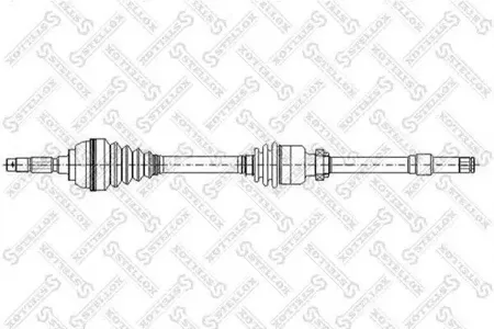 STELLOX 1581772SX привод передний правый 994mm, 24149 BMW E53 all 01>