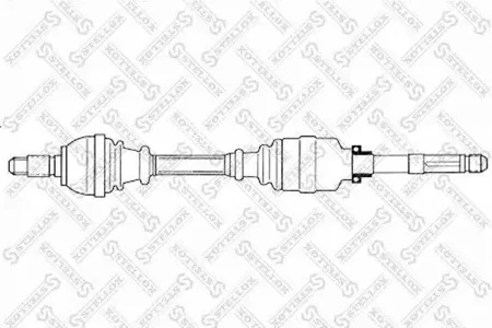 STELLOX 1581775SX привод правый 940mm, 21730 Citroen C4, Peugeot 307 1.4-2.0iHDi 02>