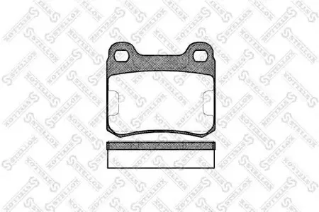 STELLOX 168010SX Колодки задние. Mercedes W201 2.32.5 16V 84-93W124 2.0-3.0DTD 84-93