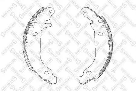 STELLOX 180100SX Колодки торм.барабанные без рычага Renault R19 1.2-1.9TD Clio 88-98