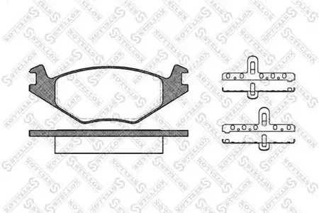 STELLOX 182020SX Колодки торм.передние =171 20=FDB385 VW Golf II 1.11.31.6D <91, Seat Ibiza 1.05-1.4 93-96