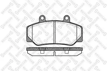 STELLOX 187020SX Колодки торм.передние =176 20=FDB628 Volvo 740760780 84-90940960 90-95