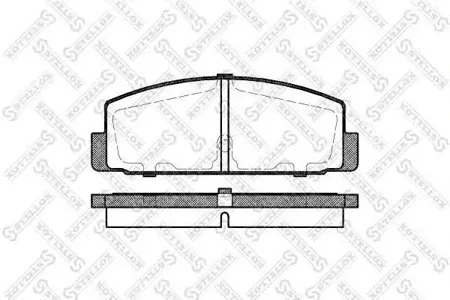 STELLOX 190030BSX Колодки торм.задние с антискр. пл. Mazda 323 1.4-2.02.0TD 98-036 1.8-2.22.0D 02>