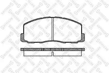 STELLOX 199000SX Колодки торм.передние =188 00=FDB368=572295B Mitsubishi Colt Galant 1.6-1.8DTD 84-91