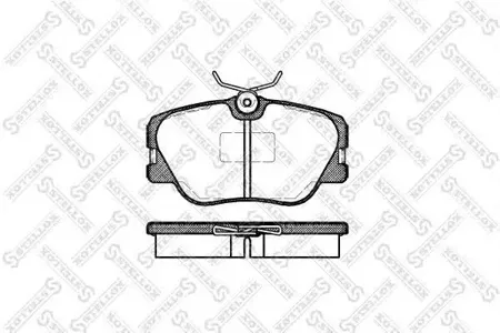 STELLOX 200000BSX Колодки торм.передние =189 00=571382B Mercedes W124 2.02.23.02.0-3.0TD 84-93
