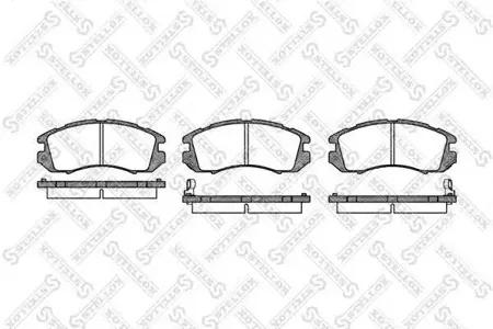 STELLOX 202012SX Колодки торм.передние =191 12=FDB789 Subaru Legacy 1.8-2.2 89-94 Impreza 1.6-2.0 92-00