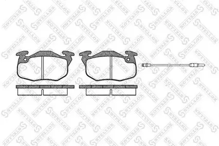 STELLOX 203012SX Колодки торм.передние Peugeot 205 <98405 <96, Renault R19 88-95 Clio 91-98