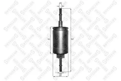 STELLOX 2100458SX Фильтр топливный Ford Fiesta Fusion , Mazda 2 1.25-2.0 02>