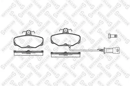 STELLOX 216002SX Колодки торм.задние =205 02=FDB408 Ford Sierra 1.6-2.3D 82-93Scorpio 1.6i-2.5TD 86-98