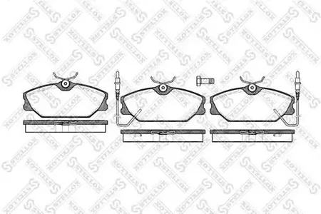 STELLOX 219002BSX Колодки торм.передние с антискр. пл. Renault Laguna 1.82.02.2D 93-98 с датчиком износа
