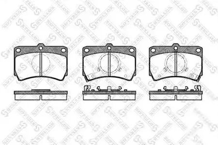 STELLOX 223002SX Колодки торм.передние =212 02=FDB993=572144B Mazda 323 1.1-1.7D 85-89