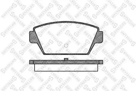 STELLOX 226000SX Колодки торм.задние =215 00=FDB507=572159B Mitsubishi Colt 1.61.8 Galant 2.0 &16V 88-92