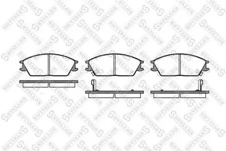 STELLOX 235002SX Колодки торм.передние Hyundai Accent 1.3-1.5i1.5CRDi 95> Getz 1.1-1.5i1.5CRDi 02>