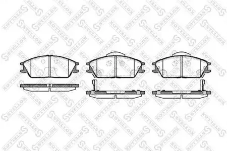 STELLOX 235022BSX Колодки торм.передние Hyundai Accent all 00>