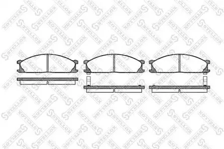STELLOX 247002SX Колодки торм.передние =236 02=572373B Nissan Terrano 2.4i-3.0i2.7TD 87-93Pick-up 98>