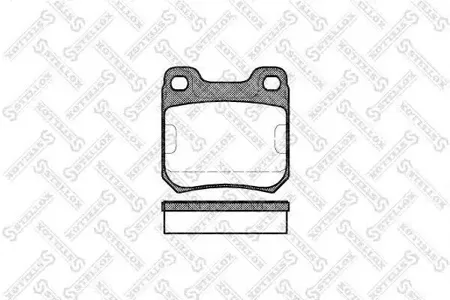 STELLOX 250000SX Колодки торм.задние =239 00=FDB525 Opel Omega AB Vectra В 1.6-2.2DTi 87-03