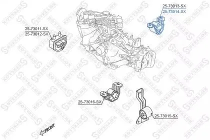 STELLOX 2573014SX Подушка двигателя